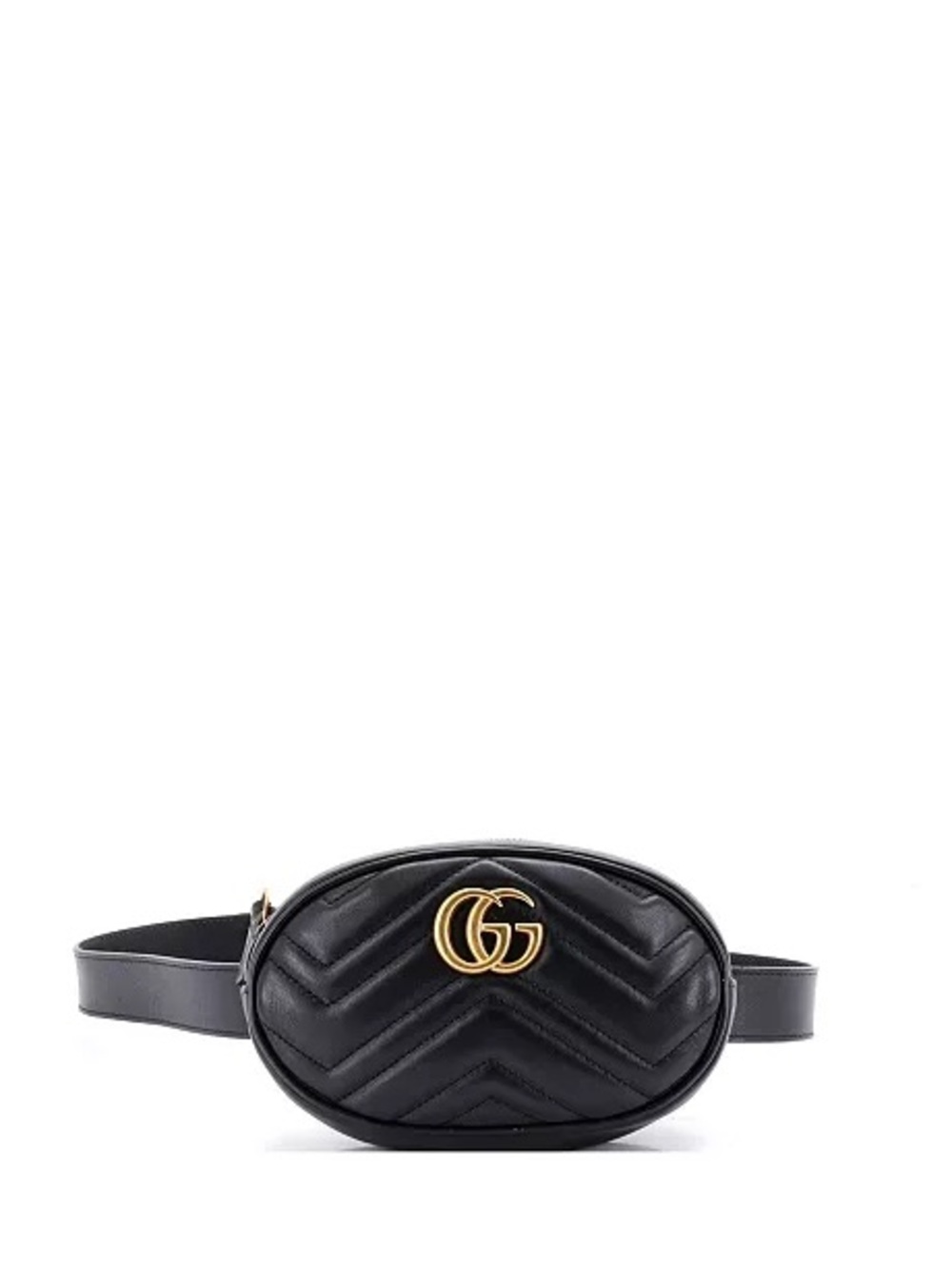 Gucci Black Leather Interior Patch Bag with Cream Suede Lining